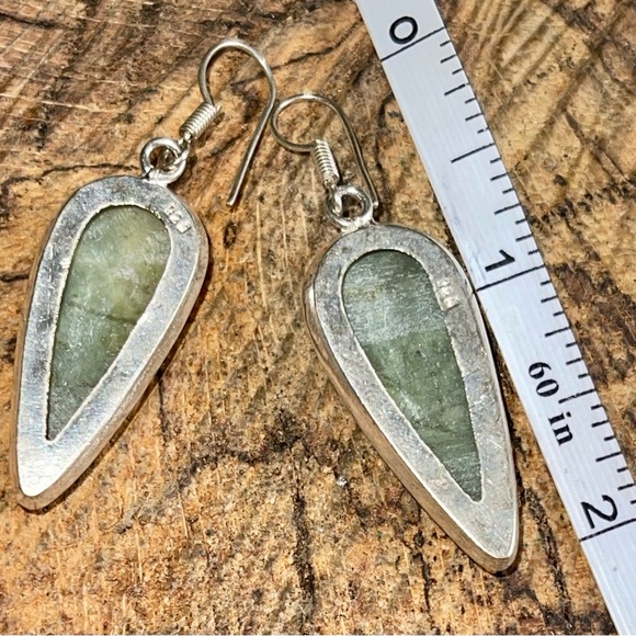 Variscite Earrings 2” - Picture 5 of 9